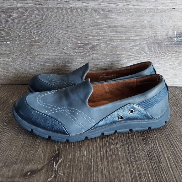 Eurosoft by Sofft navy loafer vegan leather size 8 - Picture 4 of 10